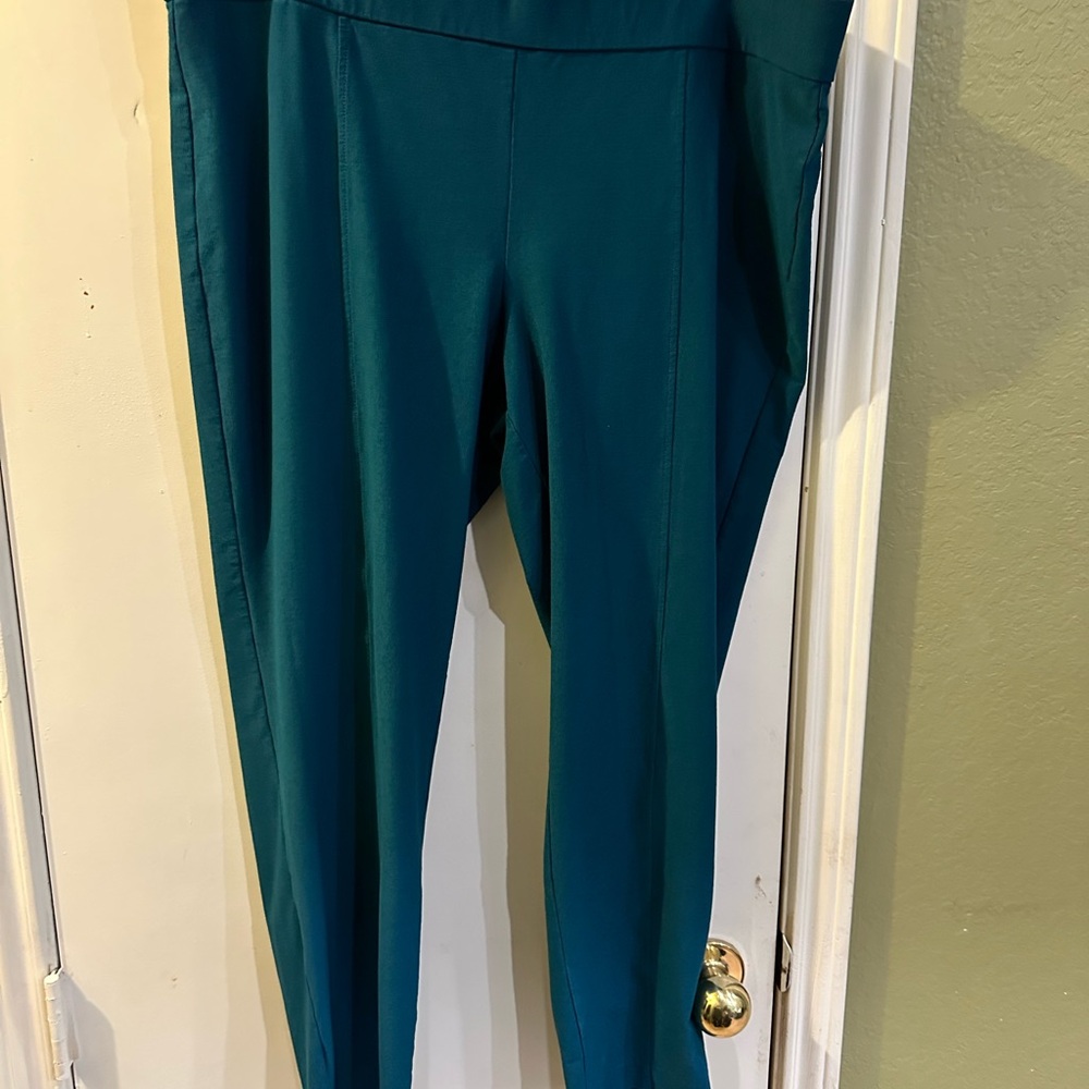 Eileen Fisher Crepe Teal Pants